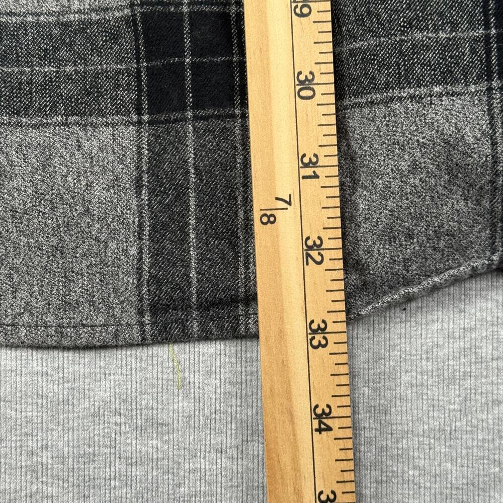 NWOT Carhartt Men's Loose Fit Flannel Plaid Casual Shirt 2XL Gray and Black - Picture 10 of 12